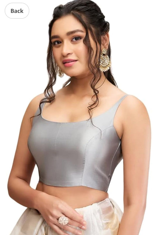 Grey Women Women Back Open Blouse in Germany