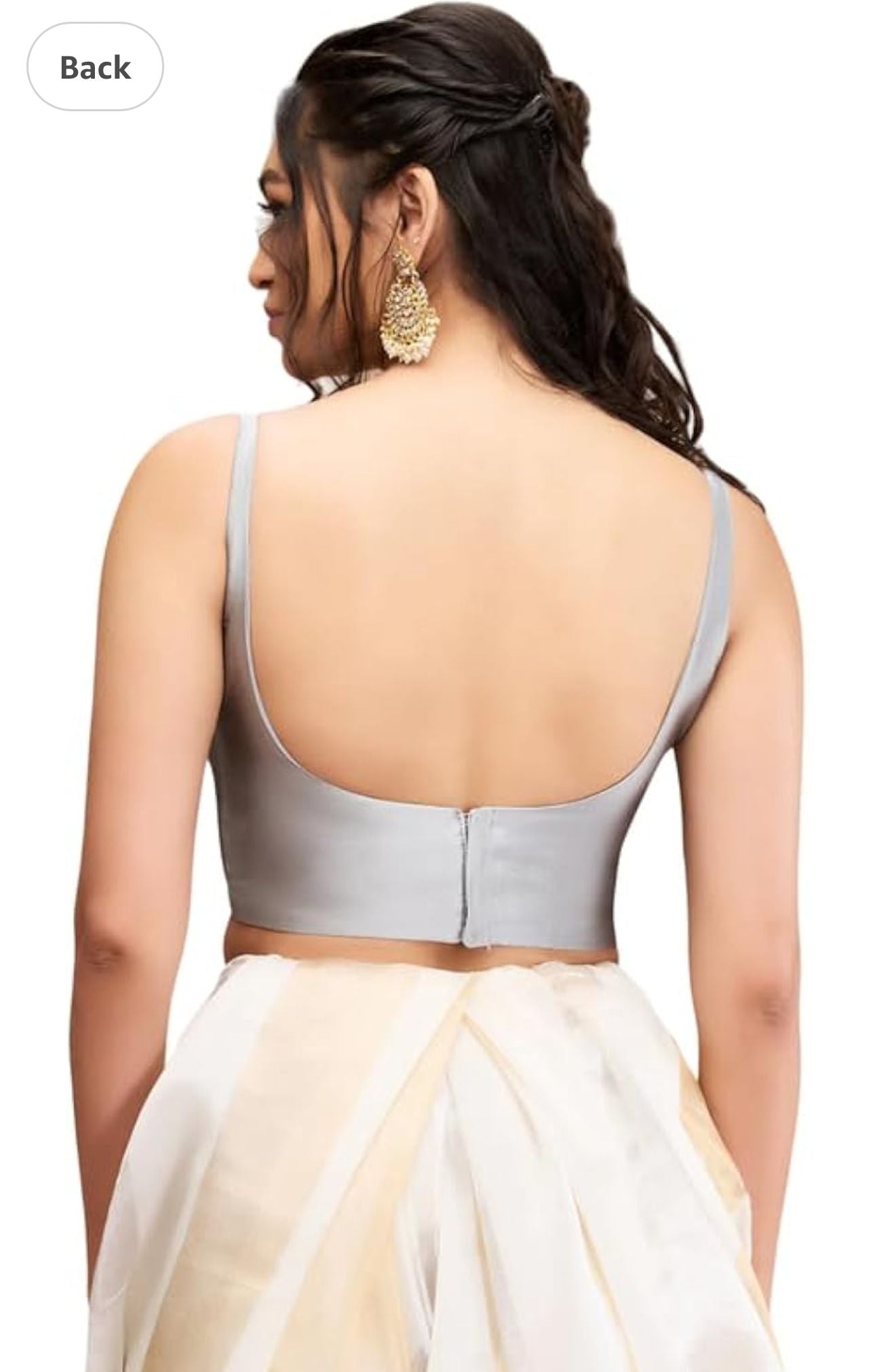 Grey Women Women Back Open Blouse in Germany