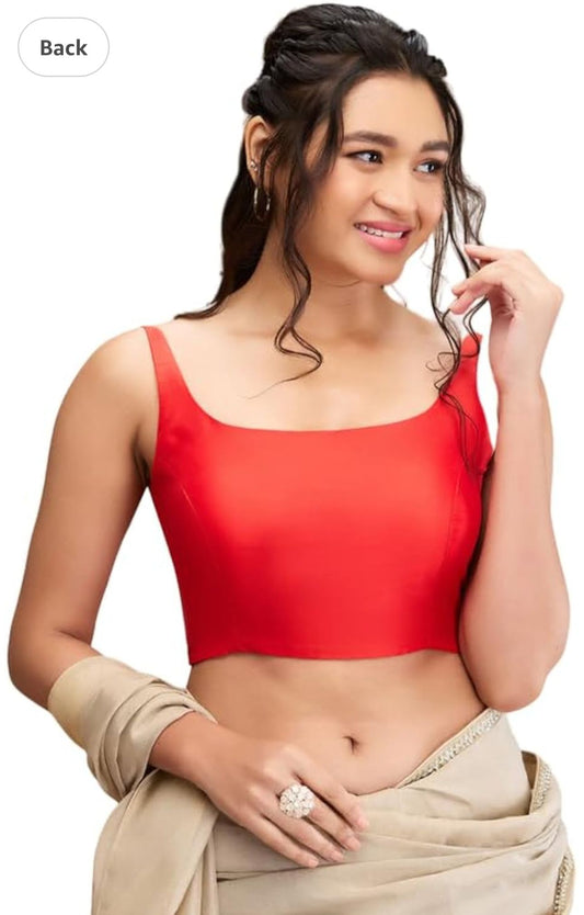 Red Women Women Back Open Blouse in Germany