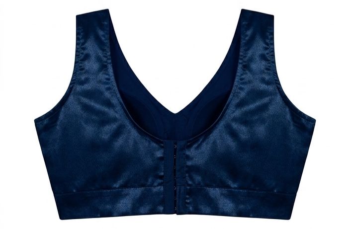 Navy Blue satin Silk Readymade Blouse Fancy Sleeveless trendig Shining for Women in Germany (Copy)