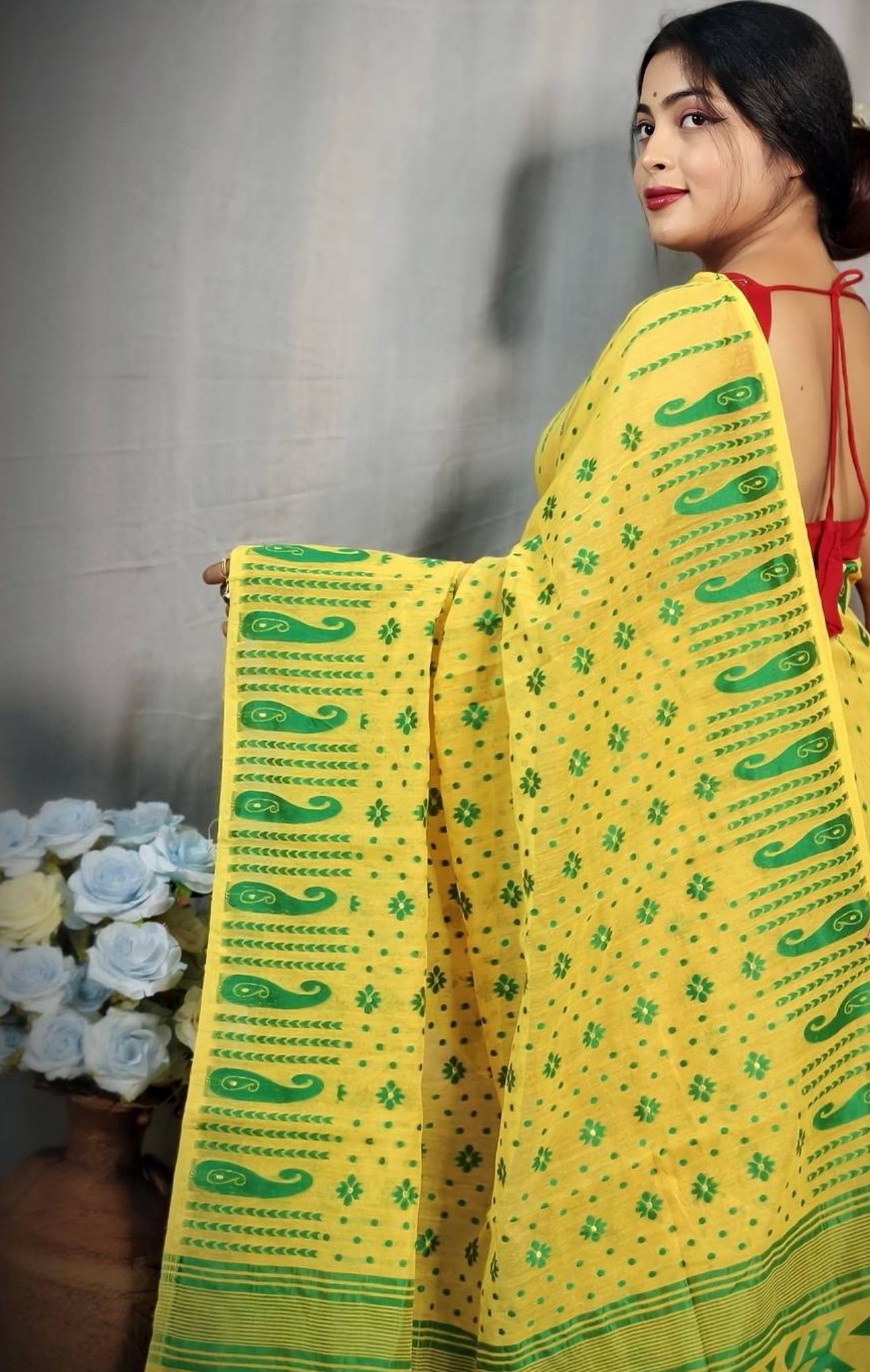 Woven Design Pure Cotton Jamdani Saree in Germany