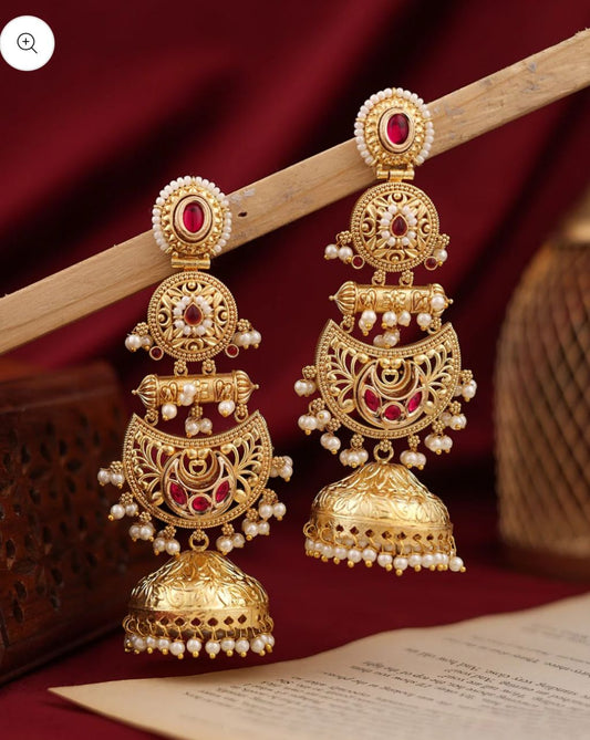 Falguni Premium Gold Jhumki in Germany