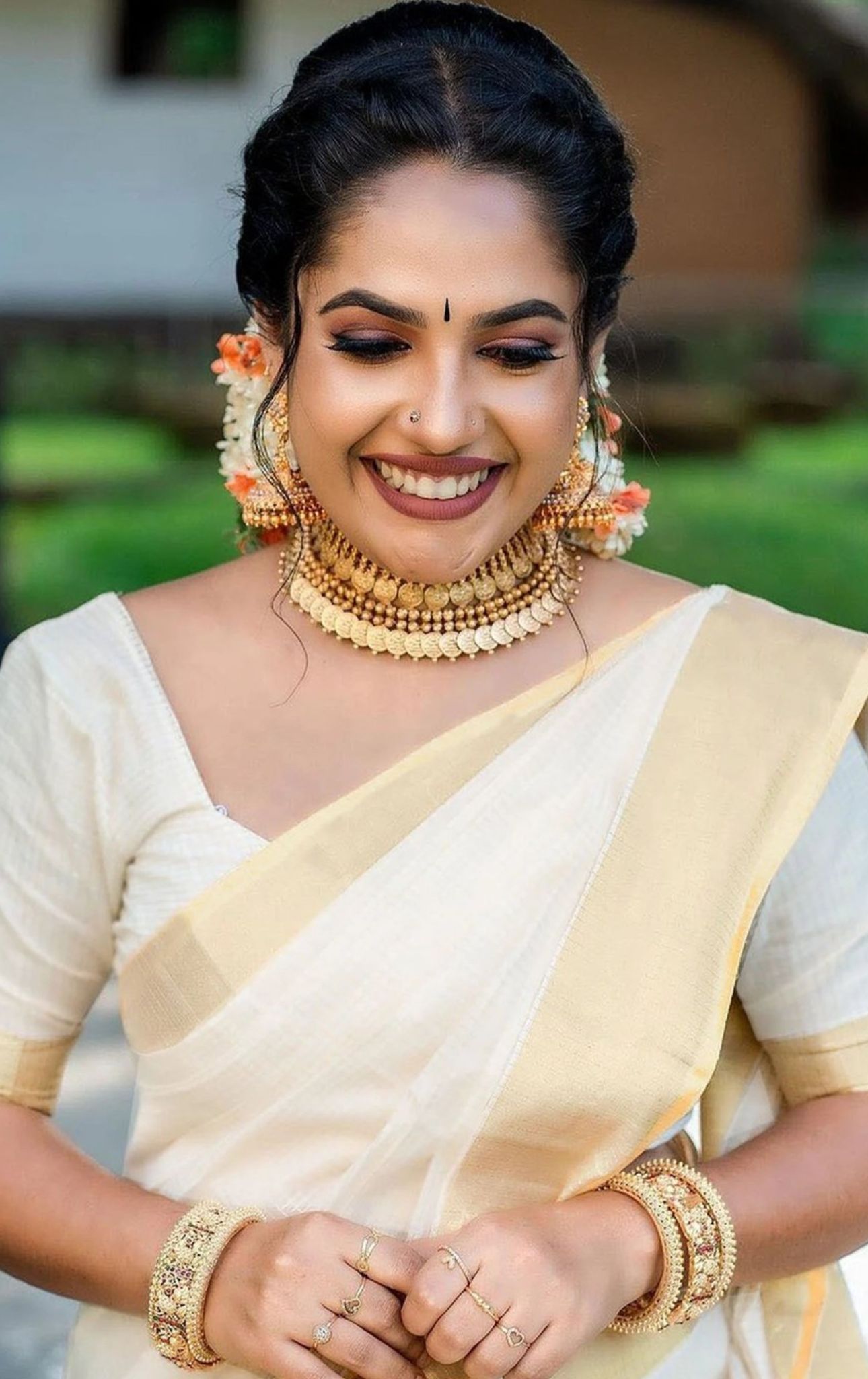 Zari Silk Cotton Designer Kasavu Saree in Berlin