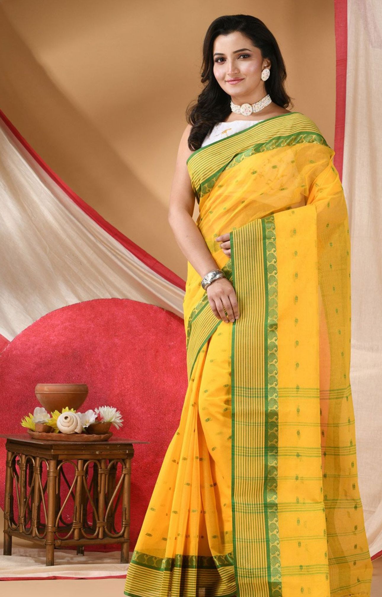 Woven Design Pure Cotton Jamdani Saree in Germany