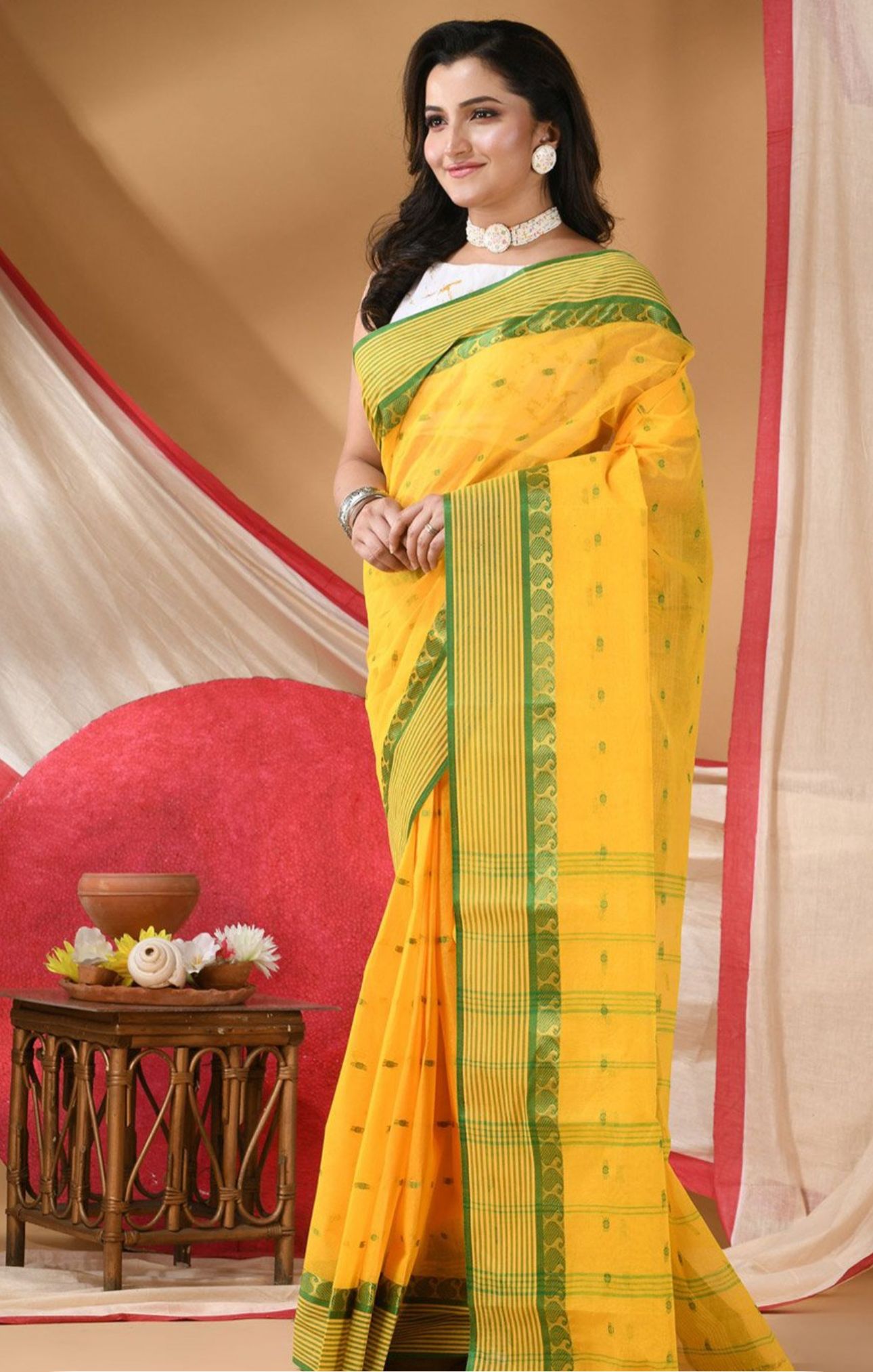 Woven Design Pure Cotton Jamdani Saree in Germany