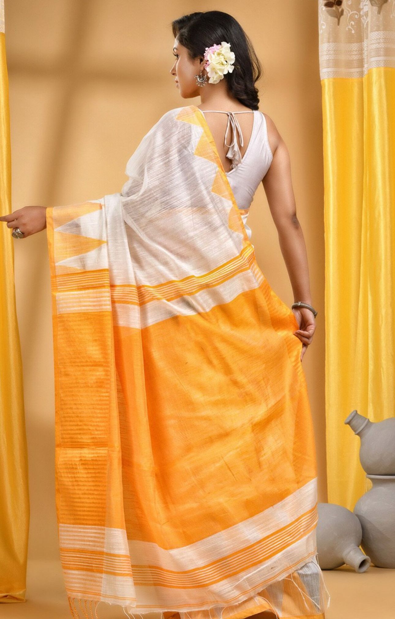 Pure Cotton Khadi Saree in Germany