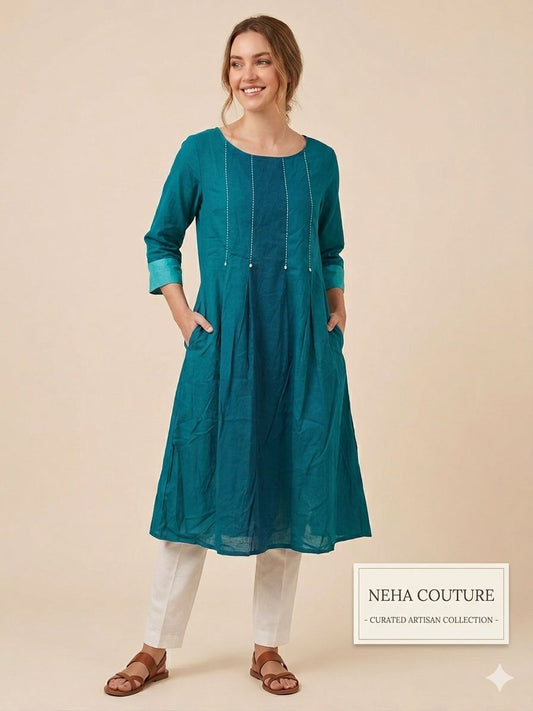 The Emerald Handloom Kurta in Germany