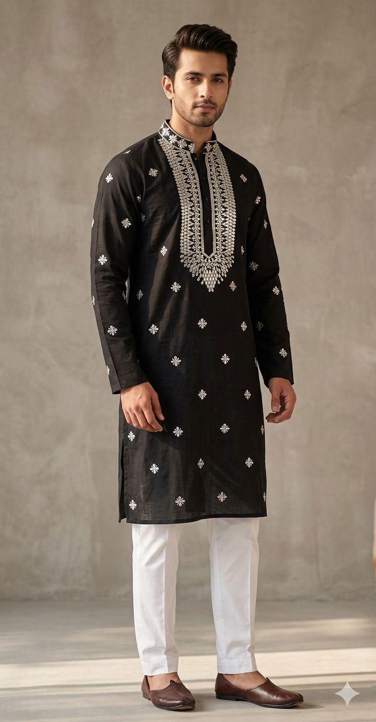 Pure silk fabric Kurta pajama in Germany
