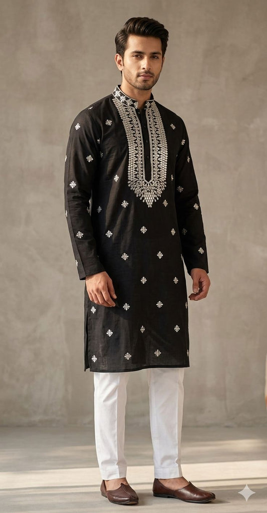 Pure silk fabric Kurta pajama in Germany