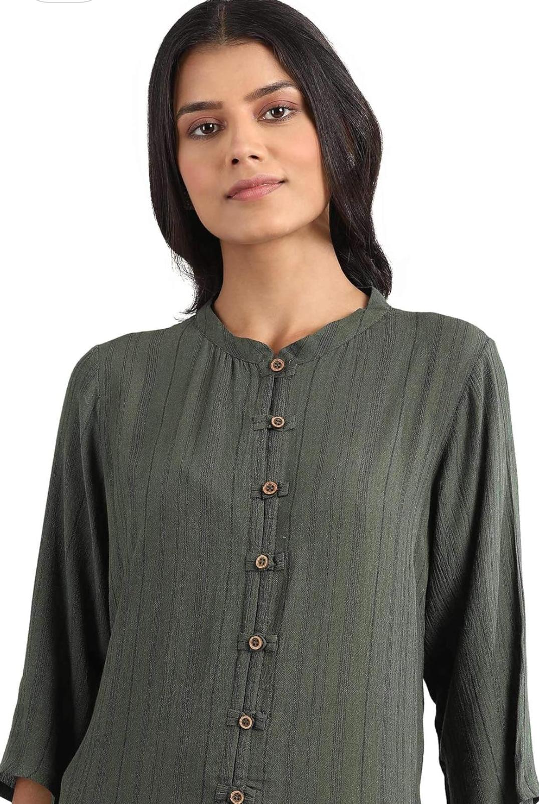 Women's Cotton Blend Regular Fit Regular Kurta in Germany