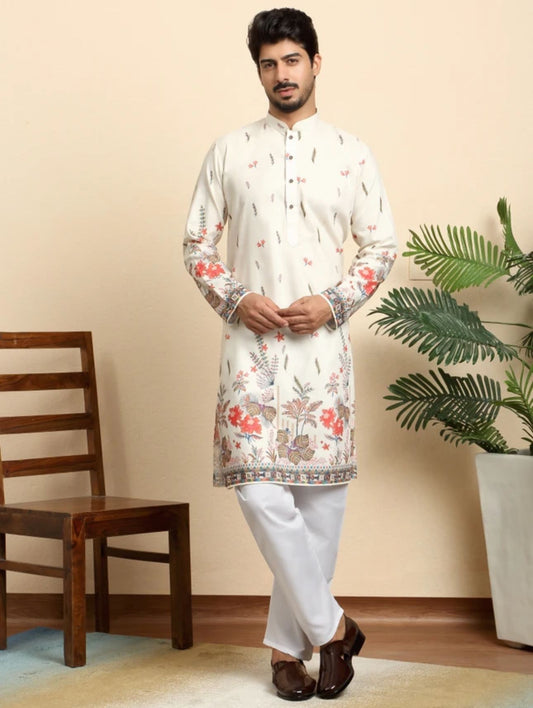 Men Silk Blend Kurta Pyjama Set in Germany