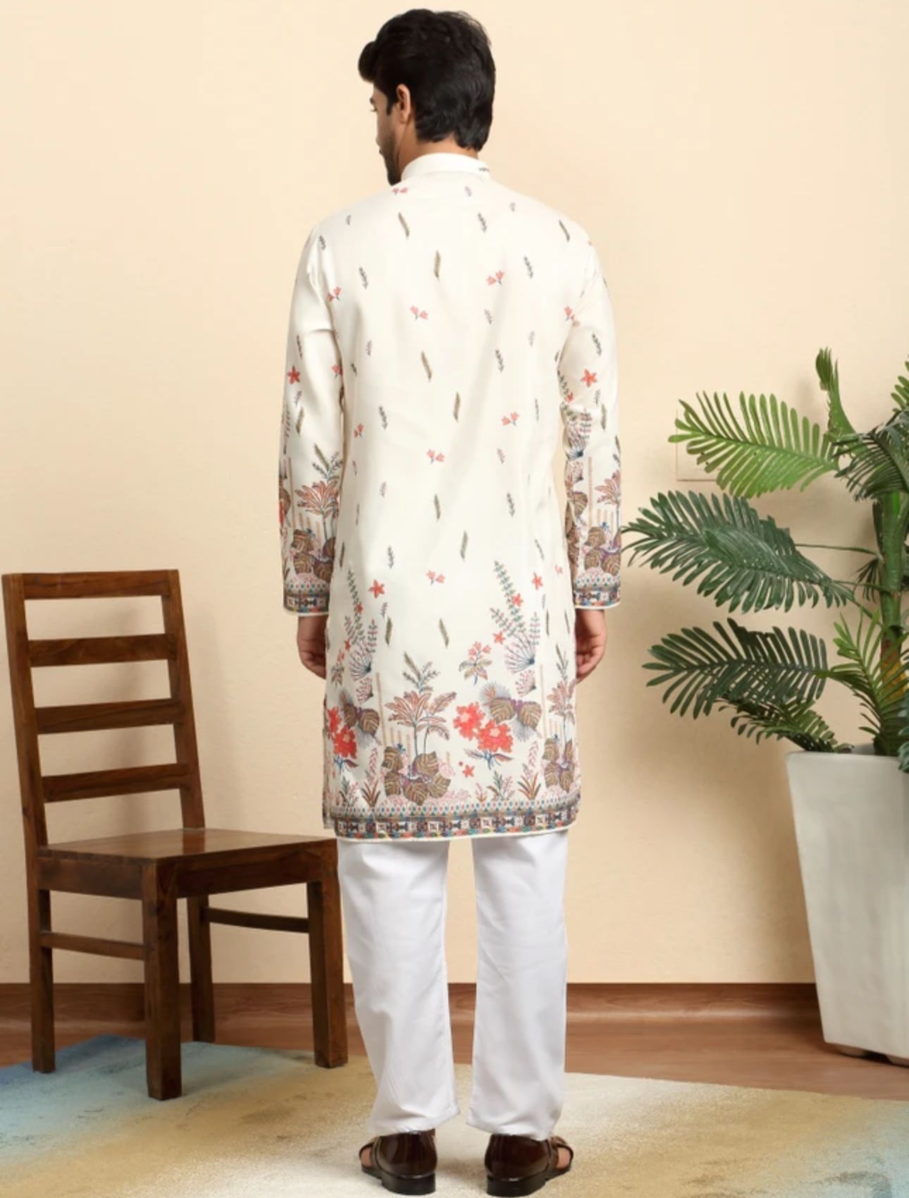 Men Silk Blend Kurta Pyjama Set in Germany