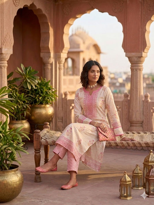 Women Ethnic Motifs Printed Kurta in Germany