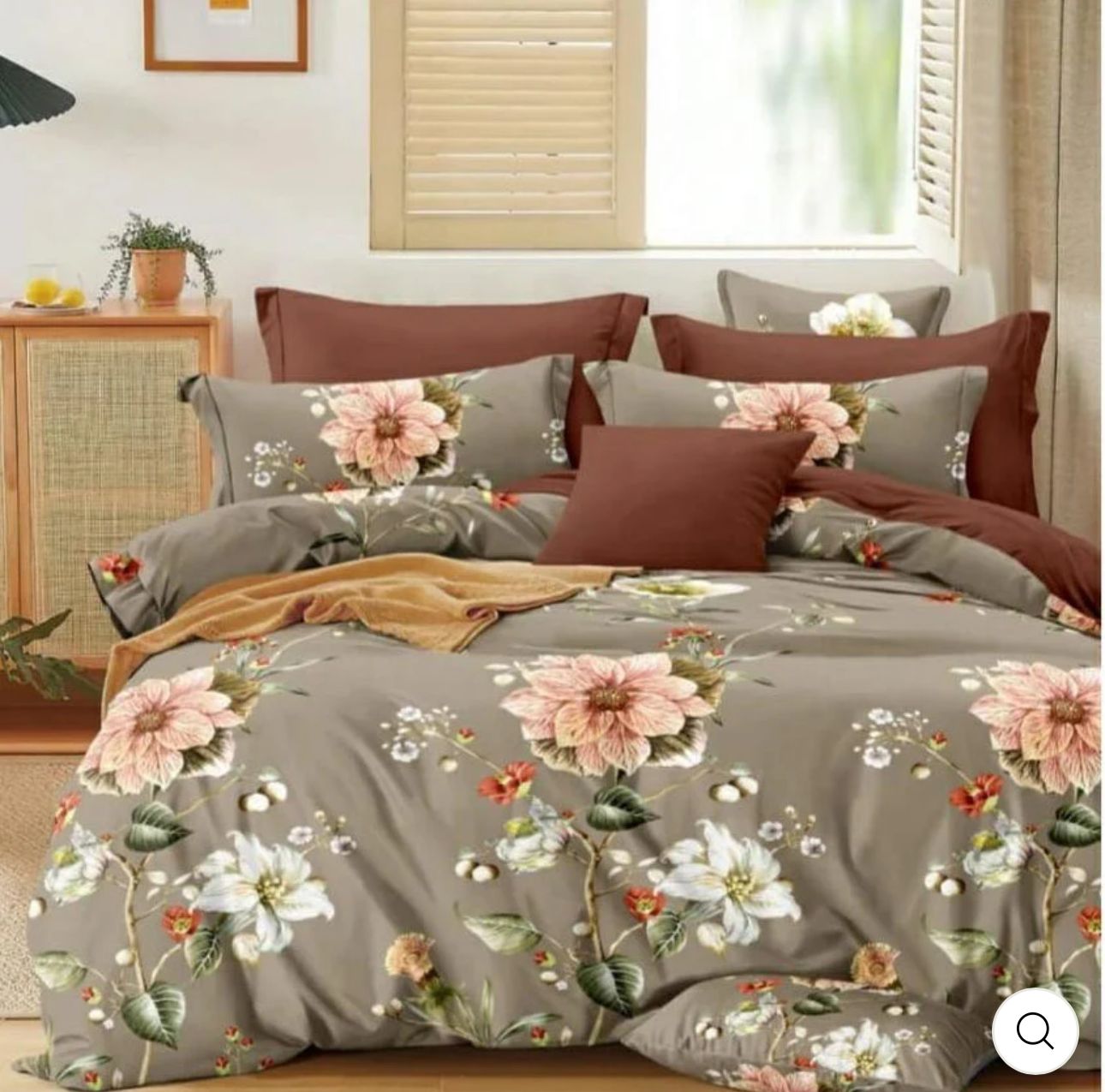 Cotton Blend Flat King Bedsheet in Berlin