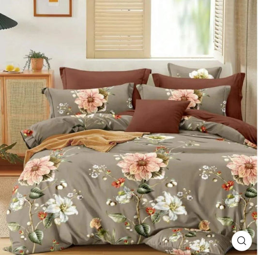 Cotton Blend Flat King Bedsheet in Berlin