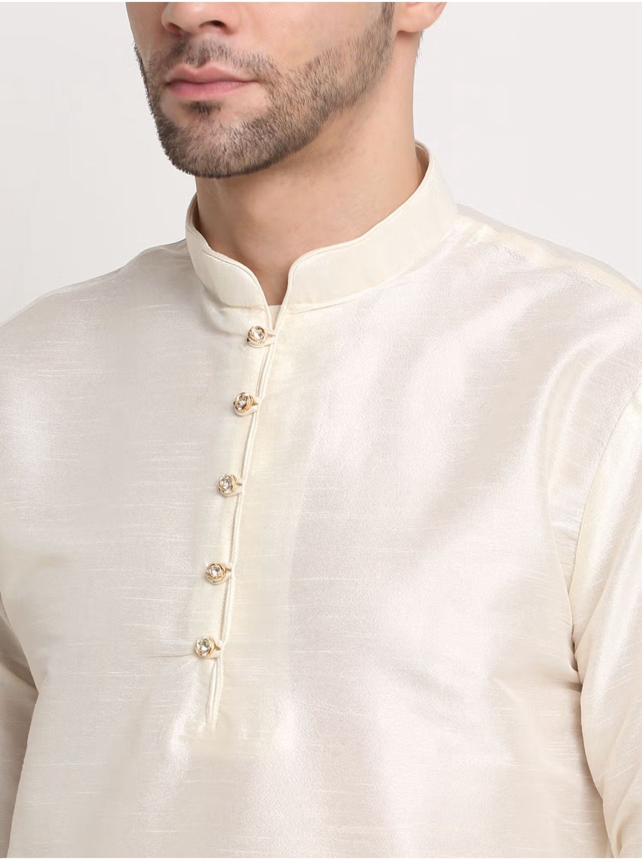 Men Kurta & Churidar with Thread Work Pink Nehru Jacket in Germany
