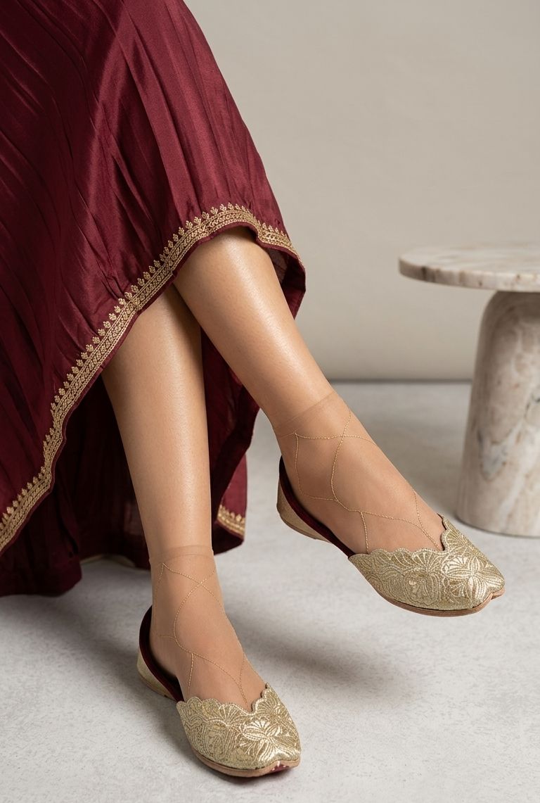 Women Mojari Soft Leather Ethnic Jutti, Flats Mojari for Girls in Germany
