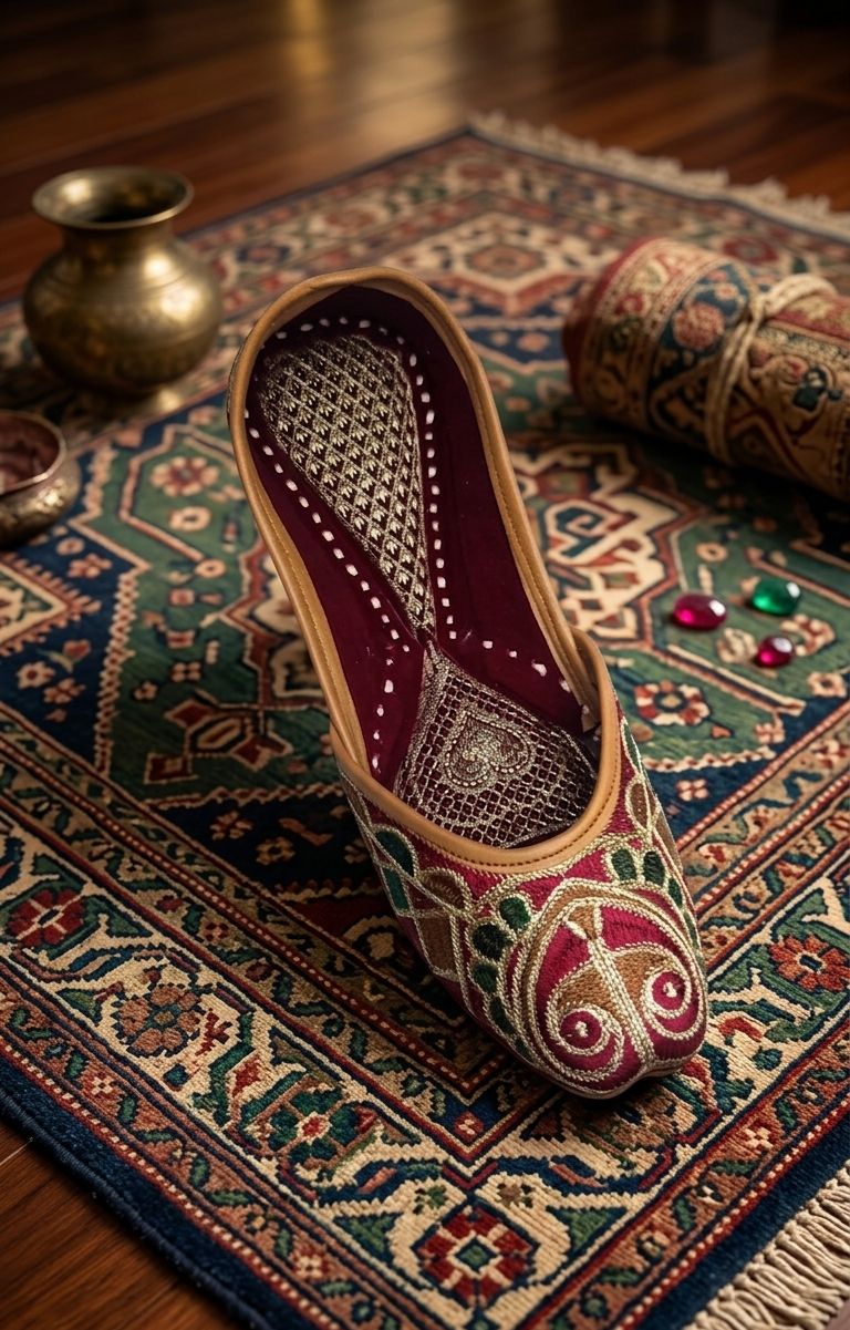 UNIQUE KASHMIRI EMBROIDERED JUTTI IN GERMANY