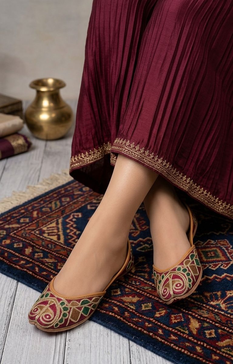 UNIQUE KASHMIRI EMBROIDERED JUTTI IN GERMANY
