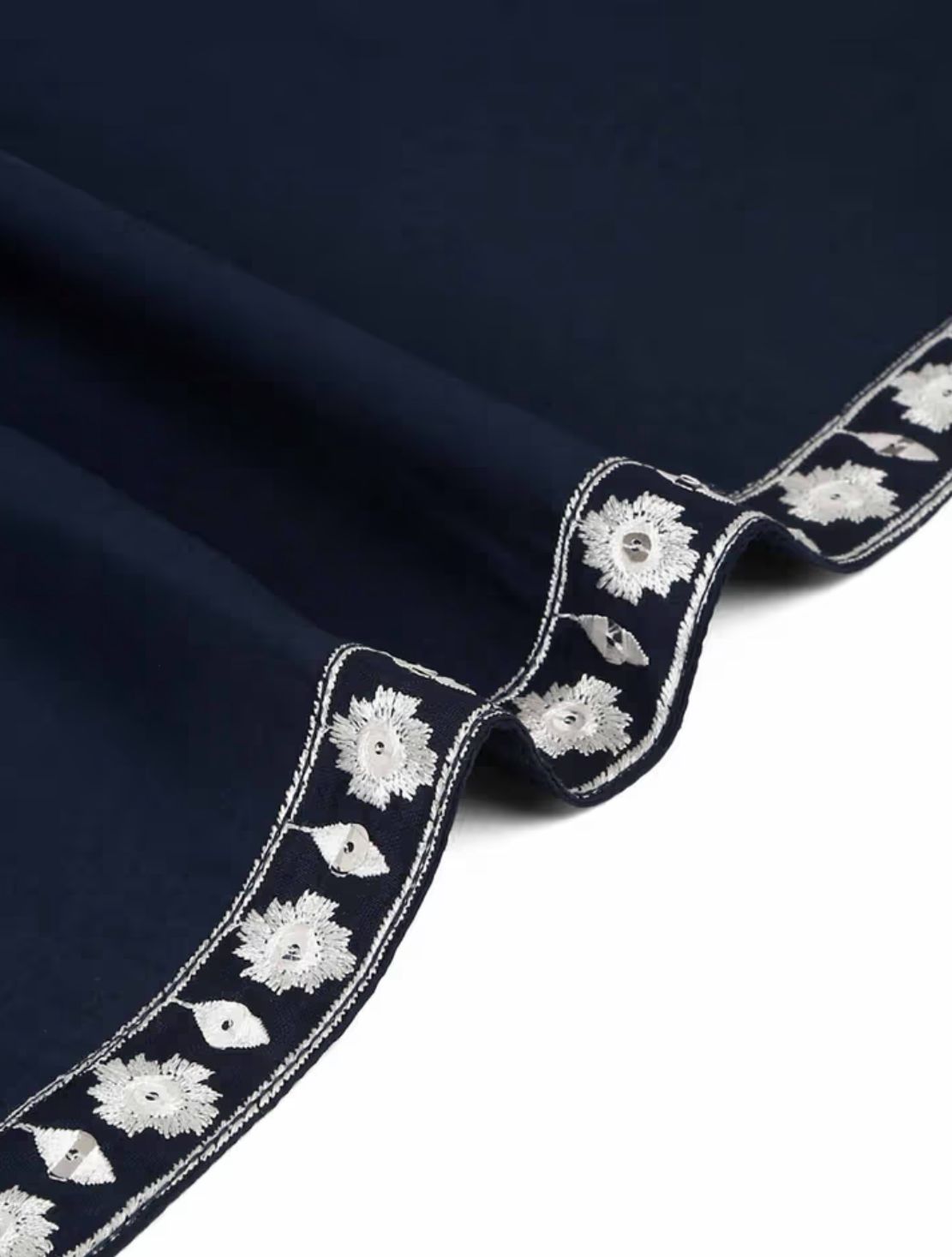 Men Blue Embroidered Kurta with Trouser with Stole in Germany