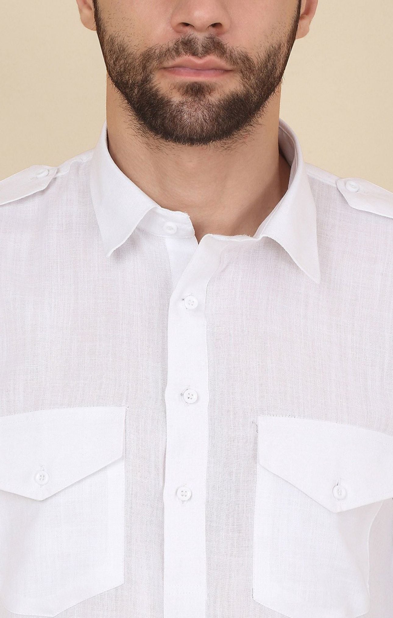 Shirt Collar Cuffed Sleeves Pure Cotton Pathani Kurta With Salwar in Germany