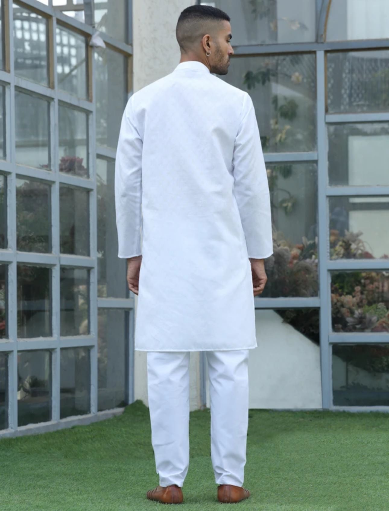 Men Cotton Blend Kurta Pyjama Set in Germany