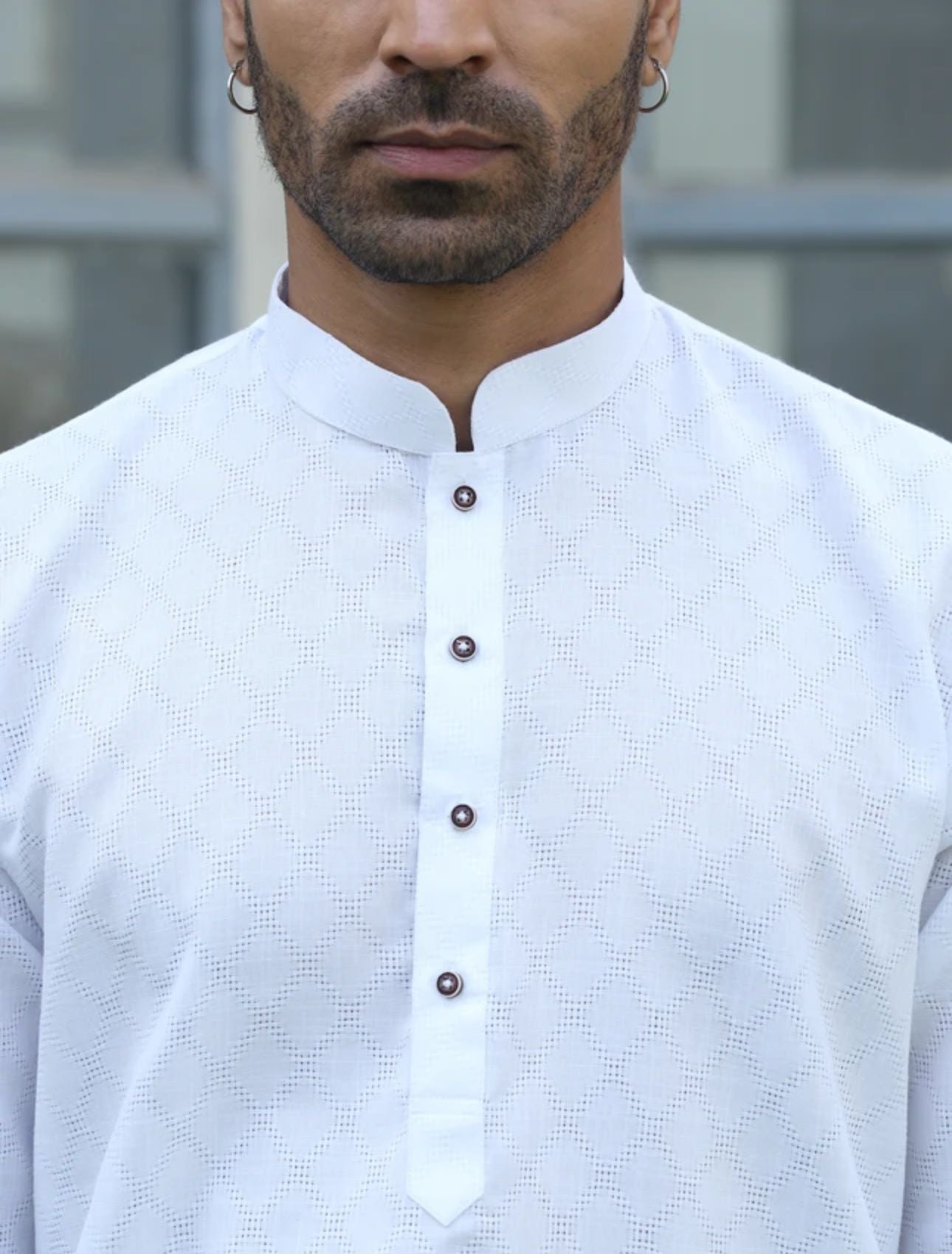 Men Cotton Blend Kurta Pyjama Set in Germany