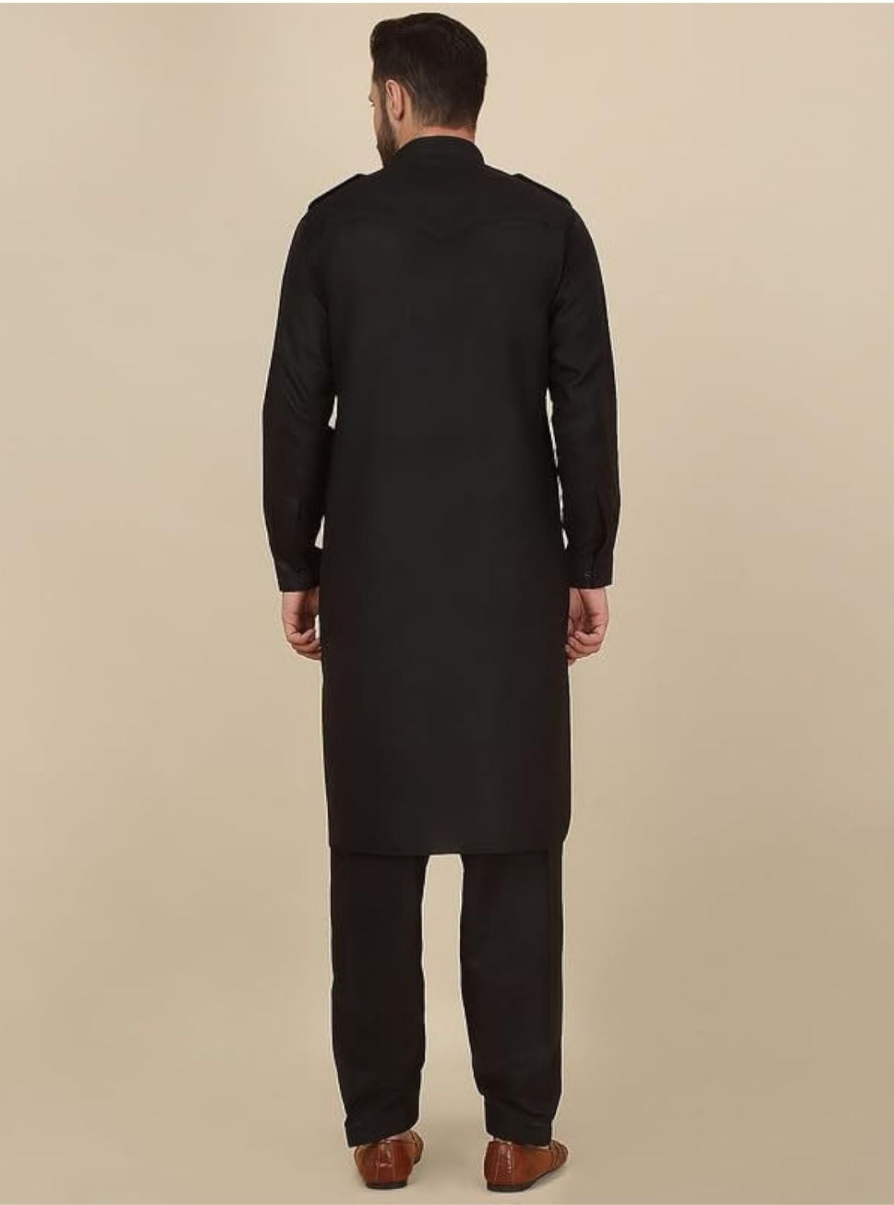 Men's Cotton Pathani Kurta With Drawstring Salwar Set in Berlin