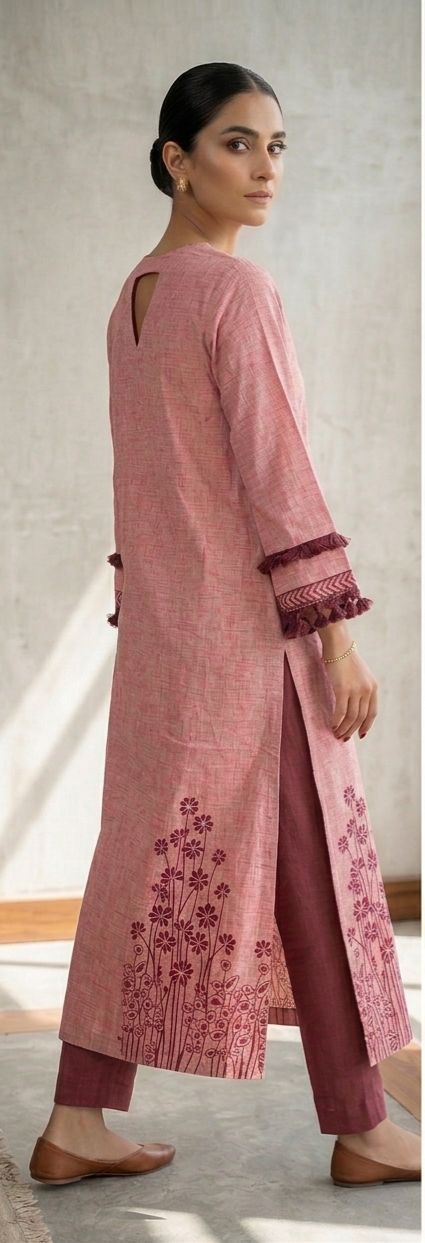 Women Hand-Block Printed Straight Kurta in Germany
