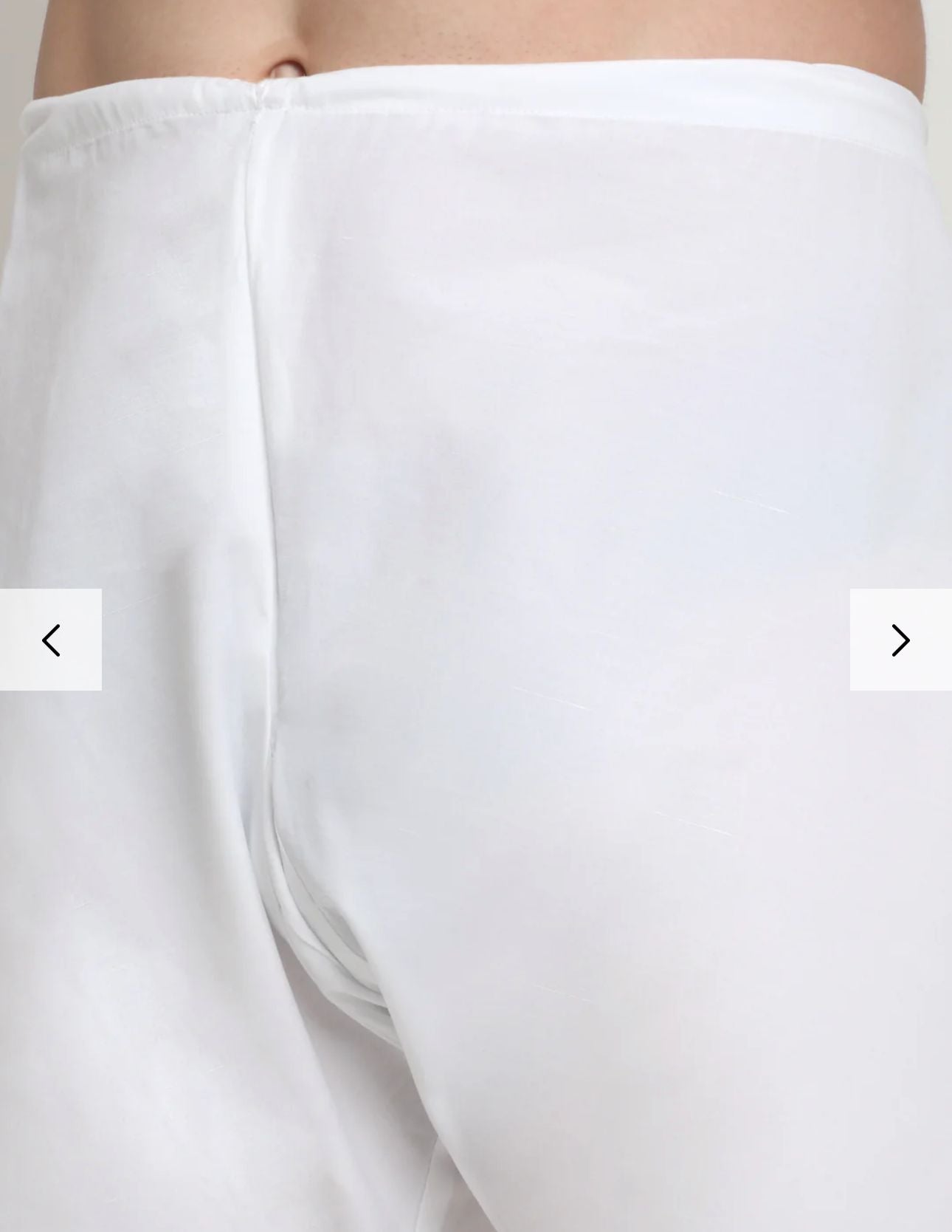 Cotton Solid White Kurta Churidar With Twill Nehru Jacket Set in Germany