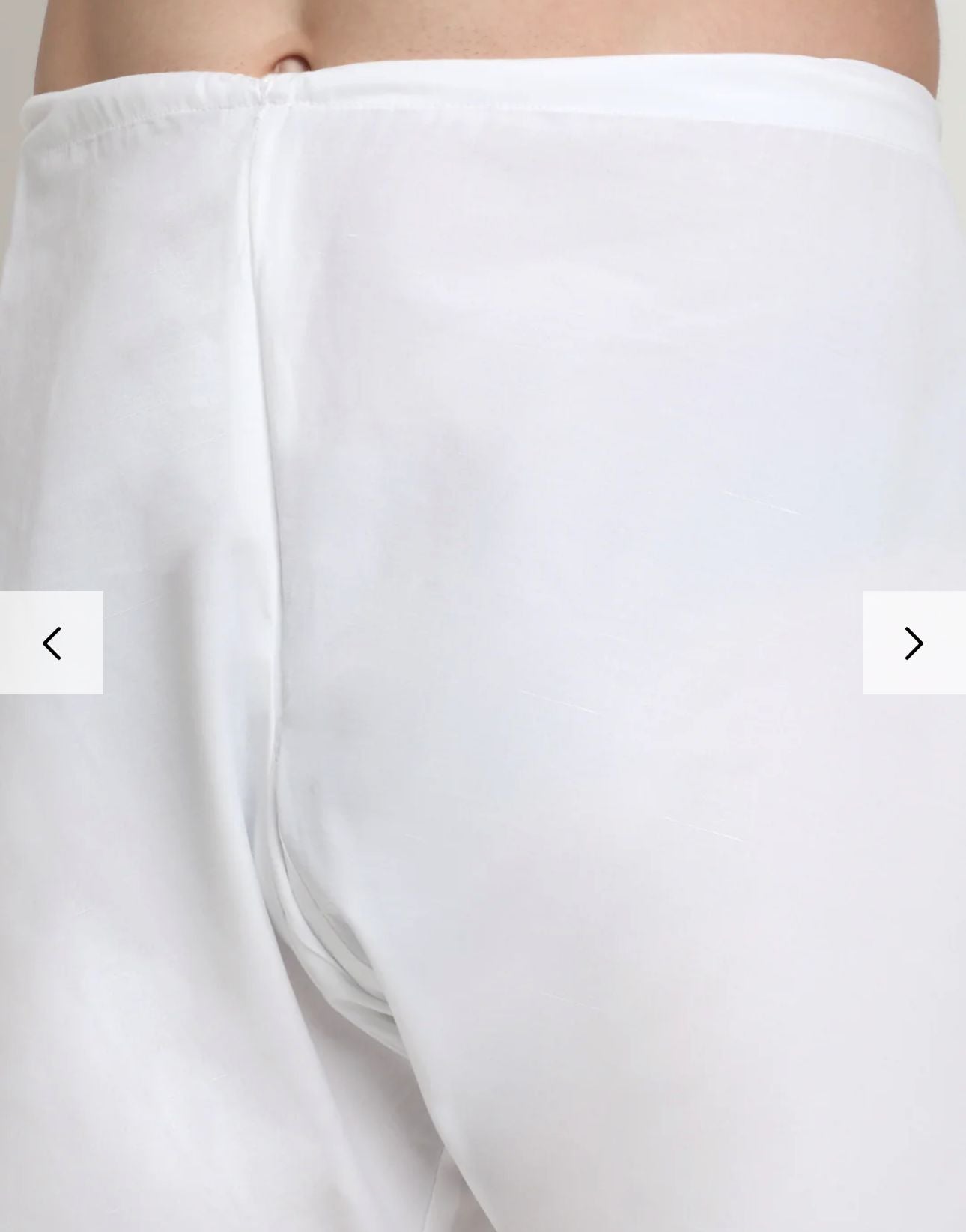 Cotton Solid White Kurta Churidar With Twill Nehru Jacket Set in Germany