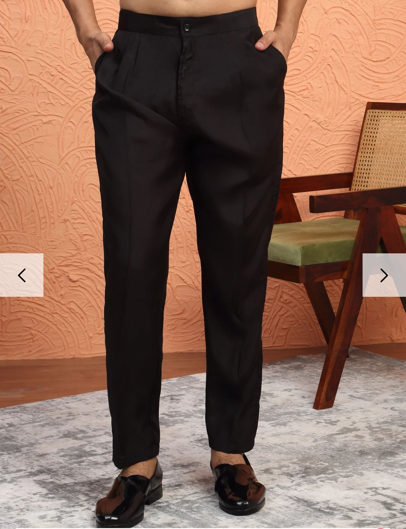 Silk Blend Anchor Work Kurta Trouser Set with Floral Embroidered Nehru Jacket in Berlin