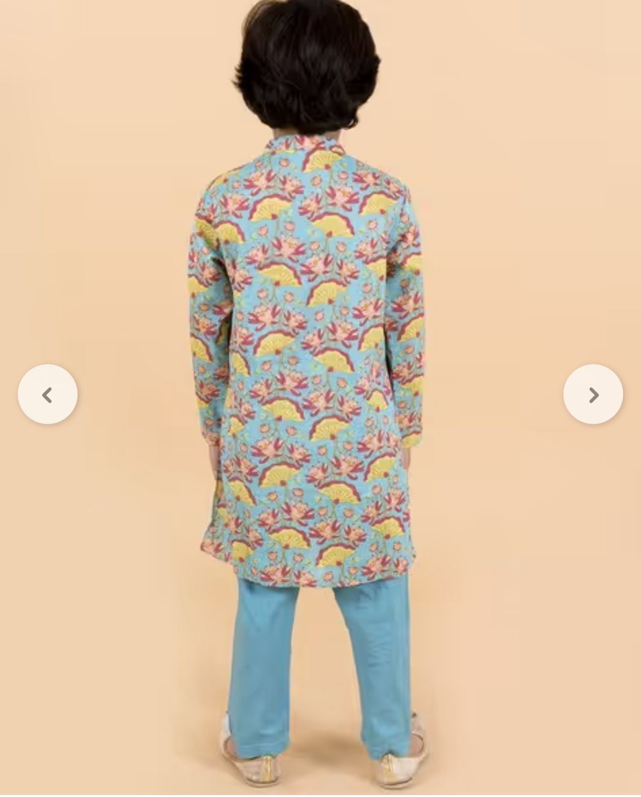 Floral Print 2-Piece Kurta Pyjamas Set in Berlin