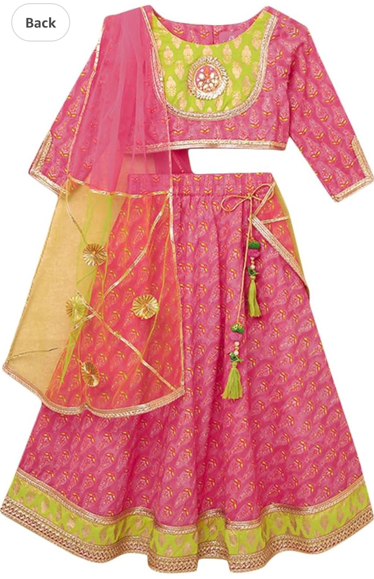 Girls Cotton Readymade Ethnic Lehenga Set in Berlin