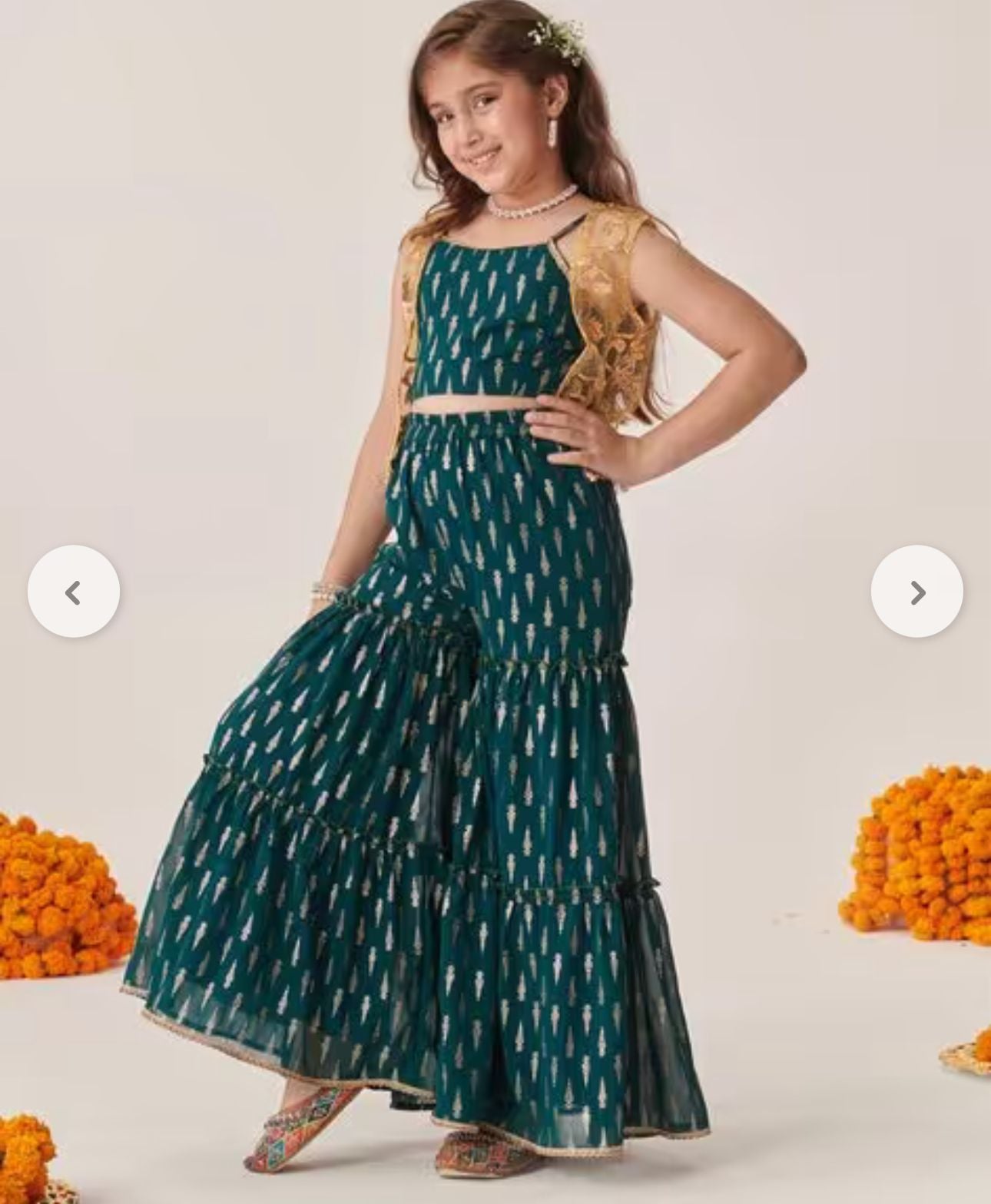 Girls Embroidered 3-Piece Kurta Set in Berlin