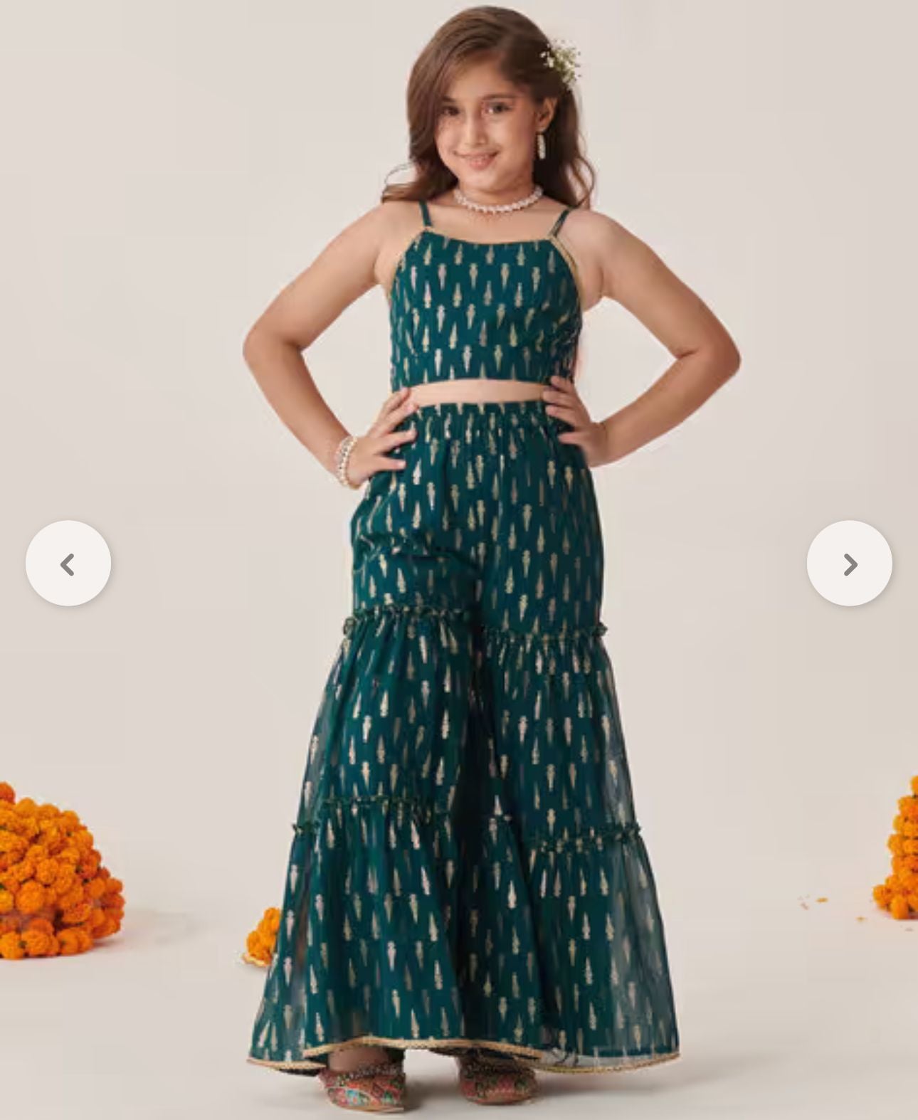 Girls Embroidered 3-Piece Kurta Set in Berlin