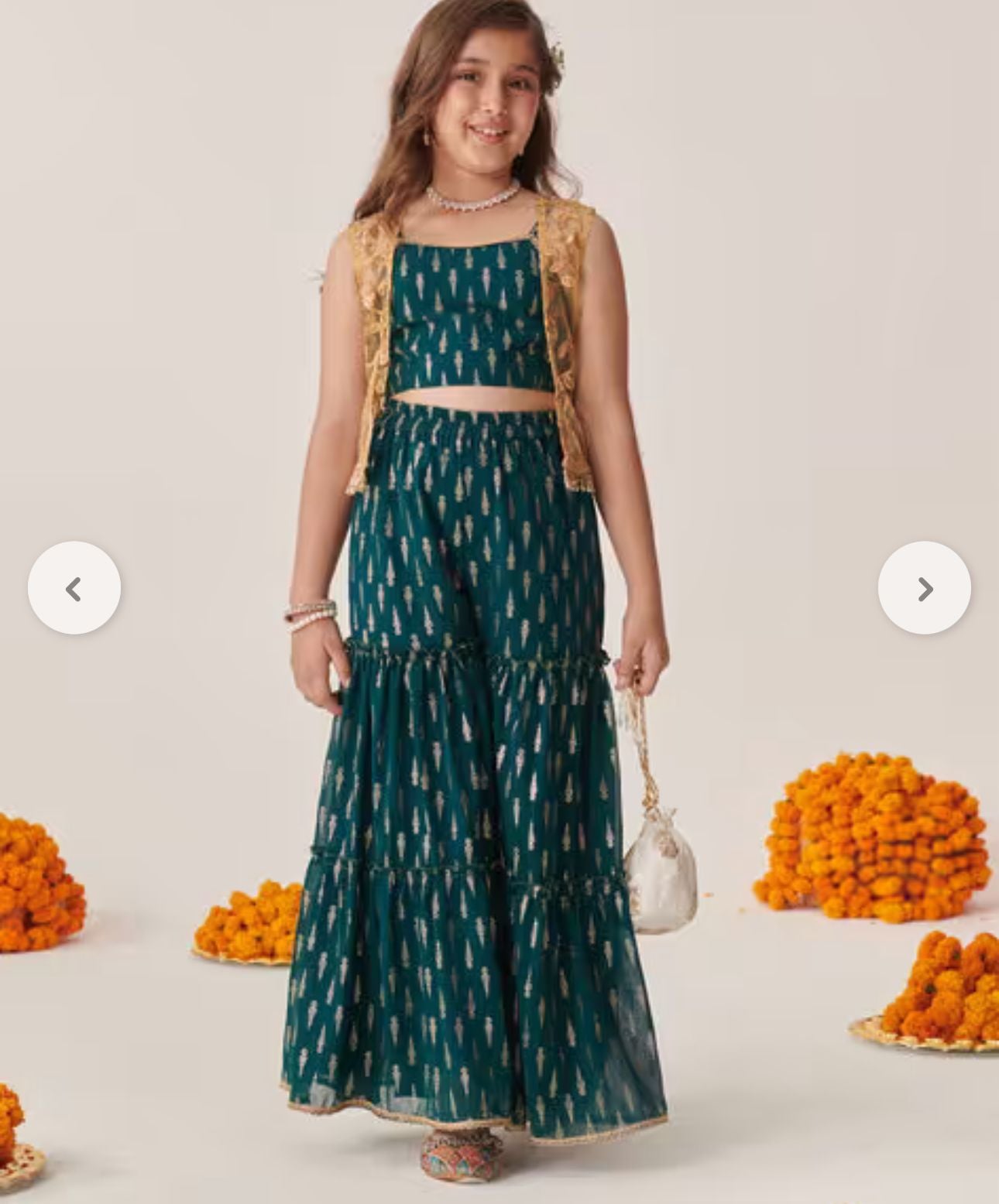 Girls Embroidered 3-Piece Kurta Set in Berlin