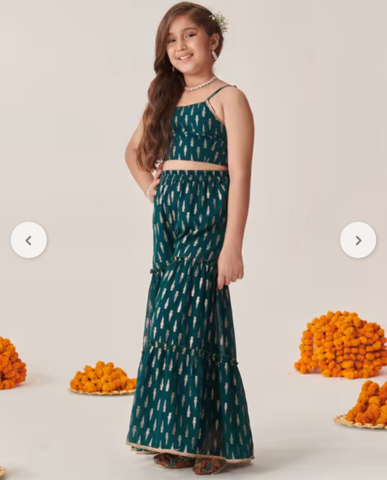 Girls Embroidered 3-Piece Kurta Set in Berlin