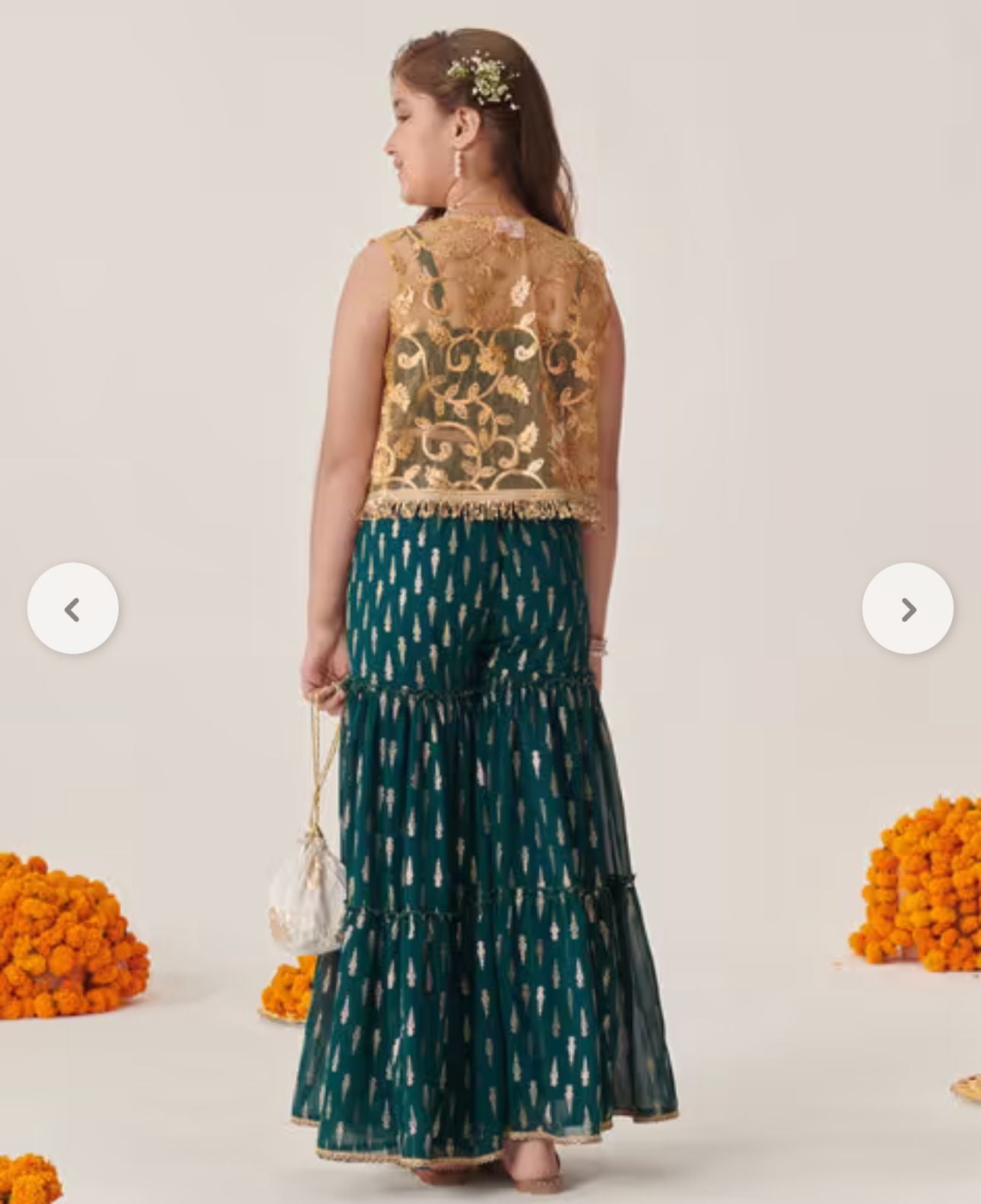 Girls Embroidered 3-Piece Kurta Set in Berlin