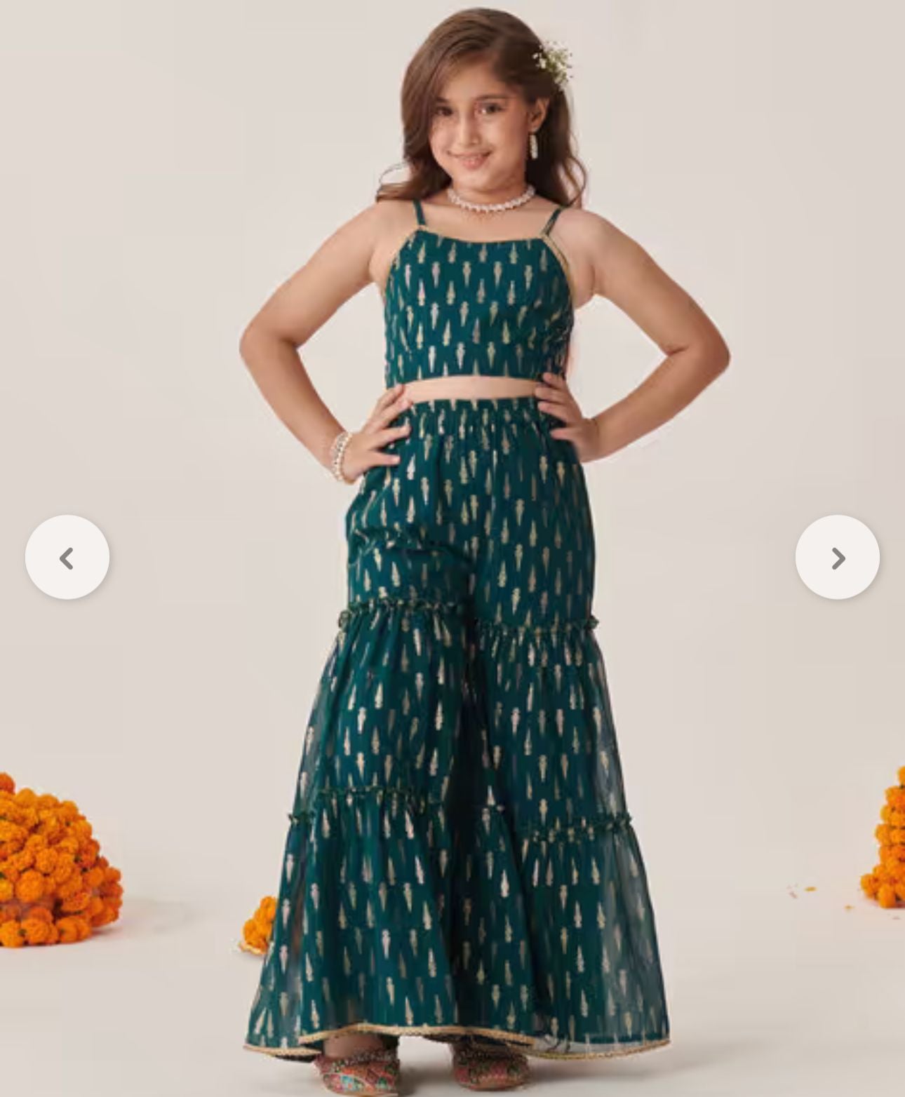 Girls Embroidered 3-Piece Kurta Set in Berlin