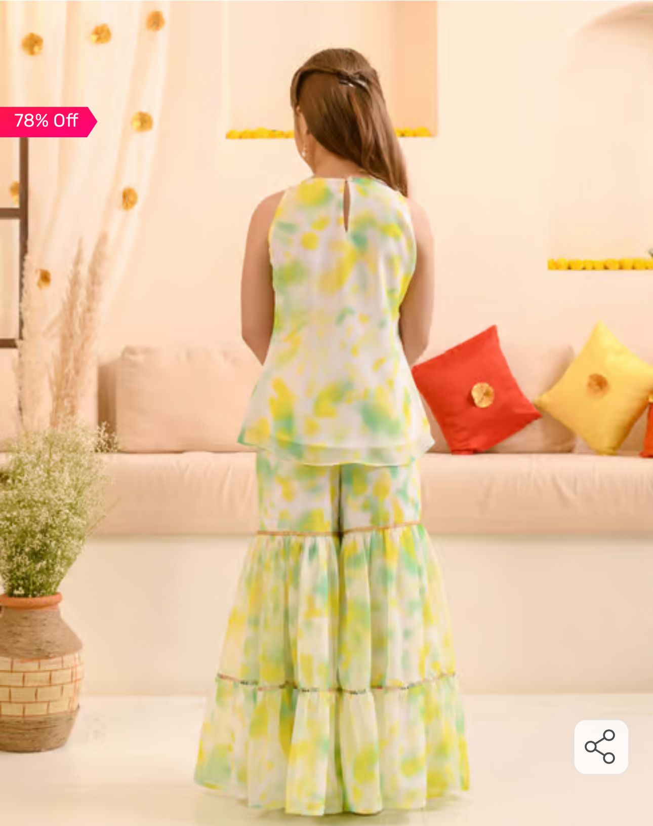 Girls Multicolor Regular Fit Printed Kurta Set in Germany