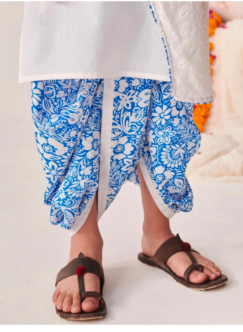 Boys Cotton Round Neck Angrakha Kurta Sets in Germany