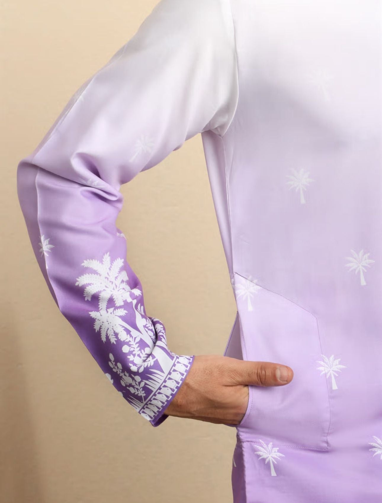 Cotton Blend Printed Olive Kurta and Pyjama in Germany