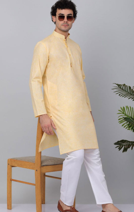 Mandarin Collar Long Sleeves Straight Kurta with Pant in Germany