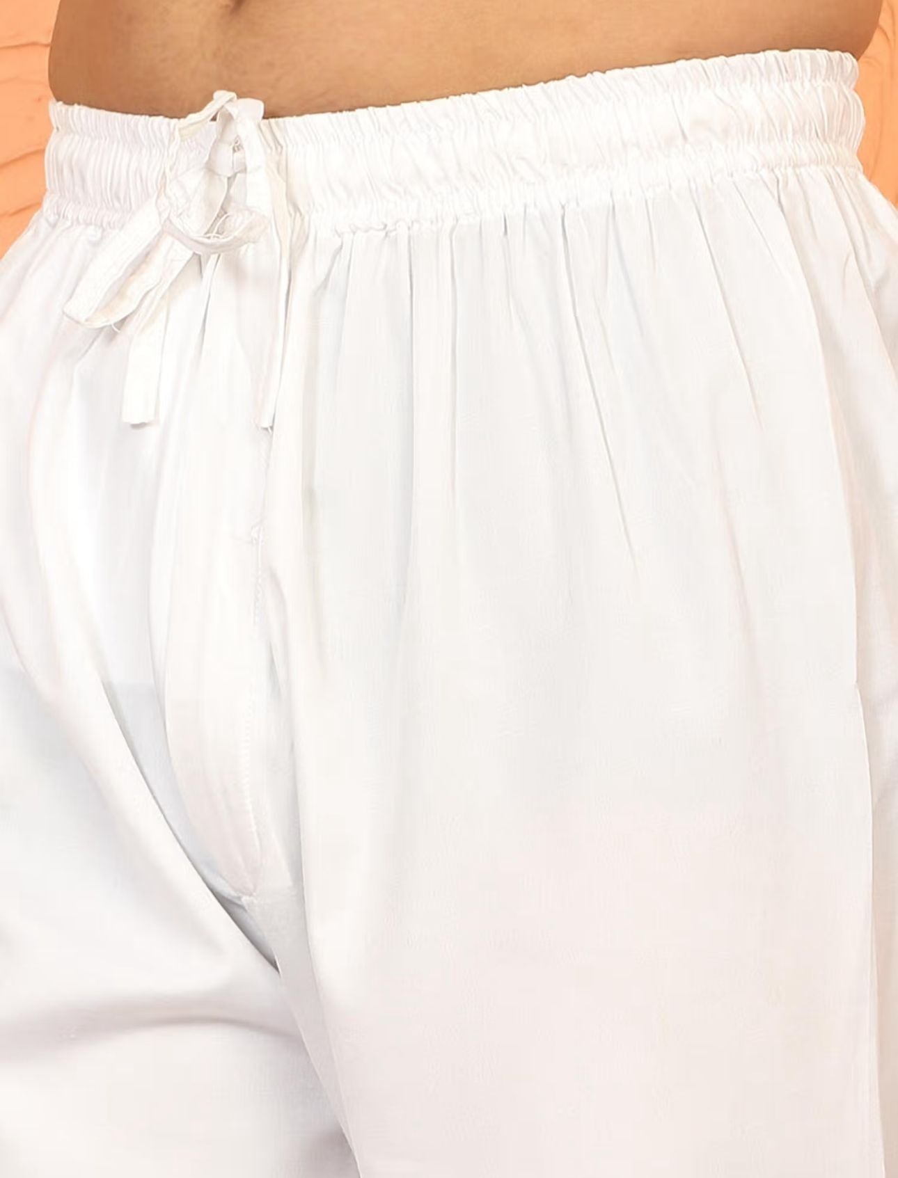 Beige Cotton Floral Kurta with Pyjama in Germany
