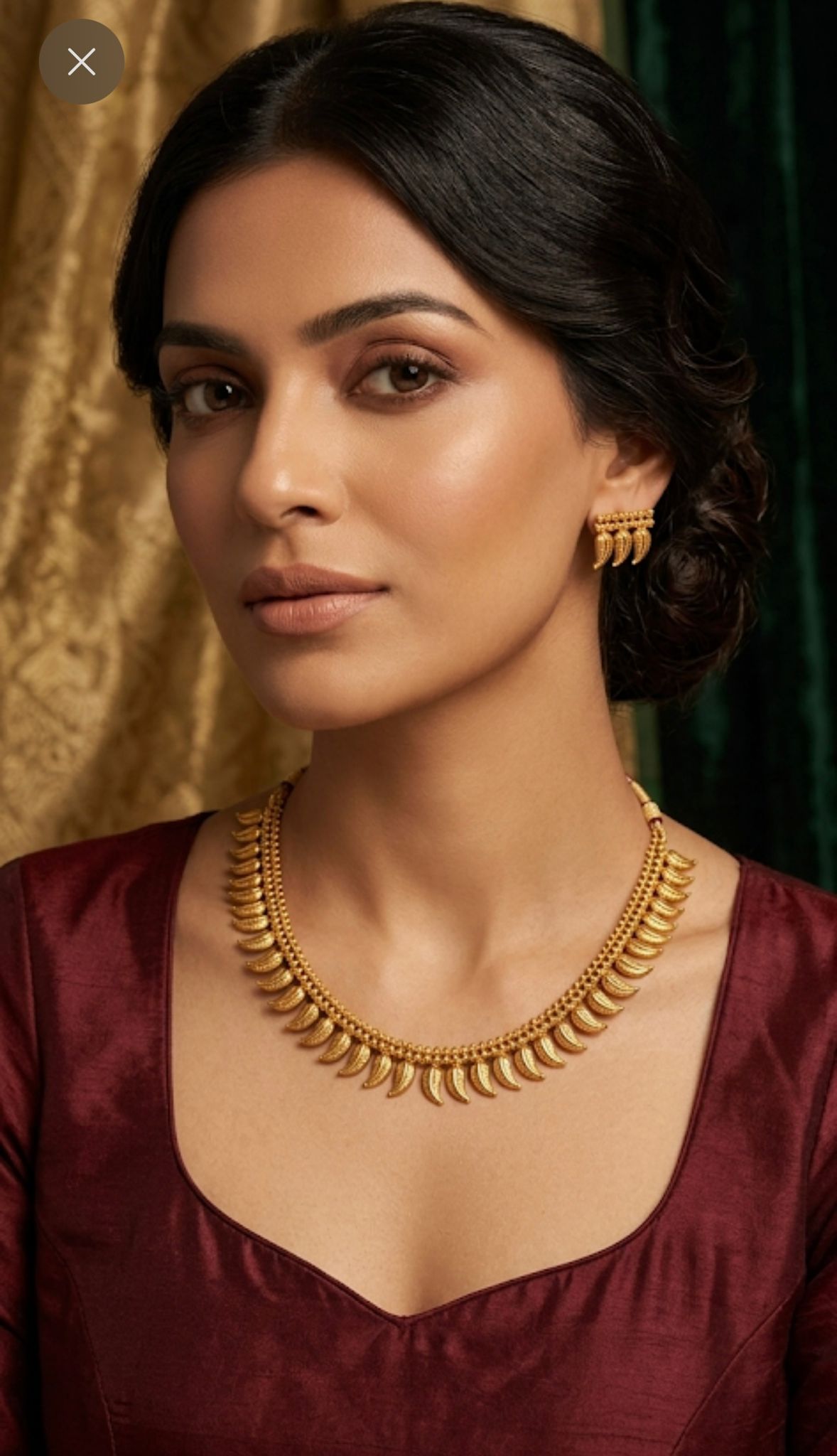 Antique Gold Necklace Set In Germany