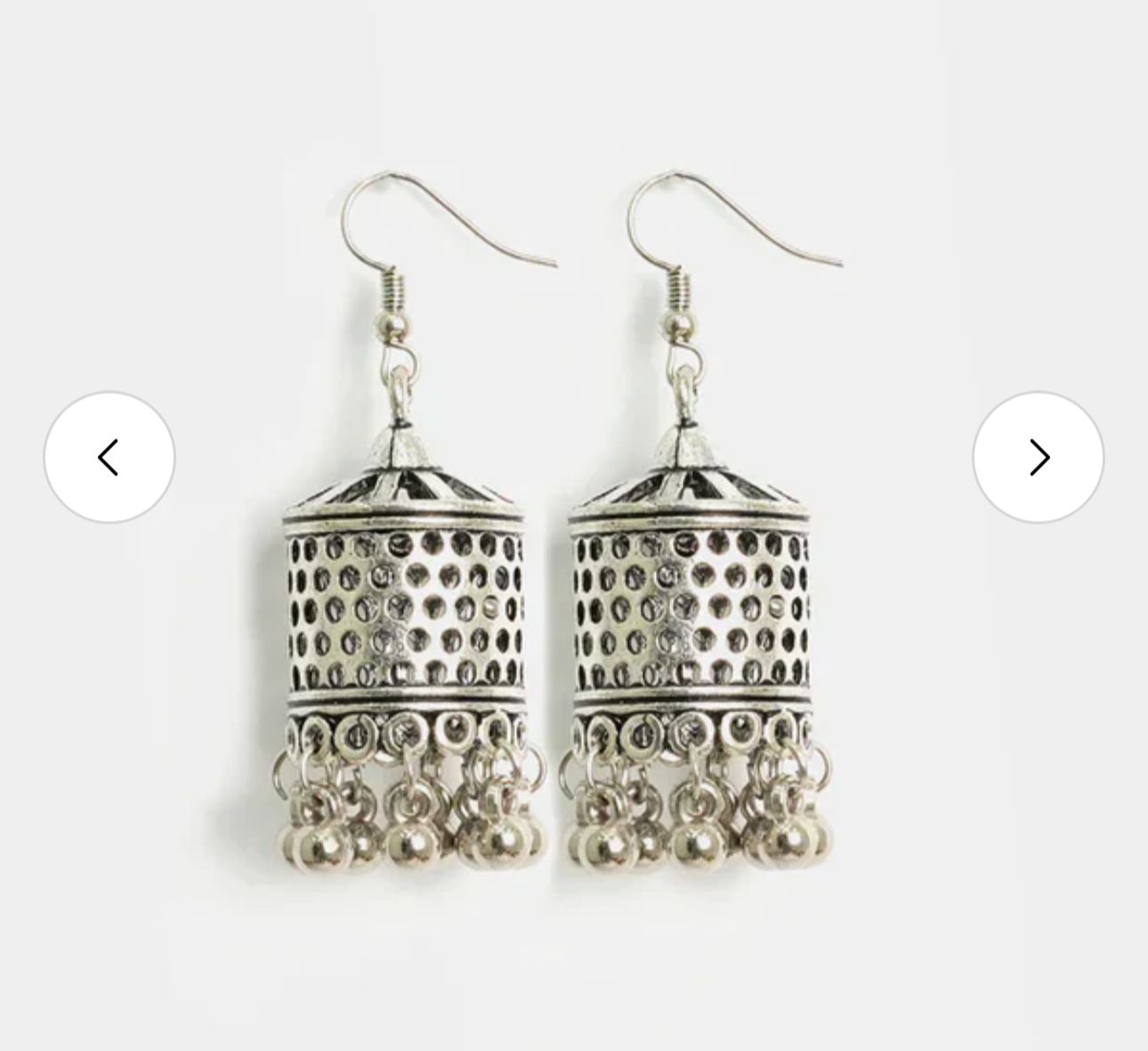 oxidized silver Jhumka earrings in Berlin