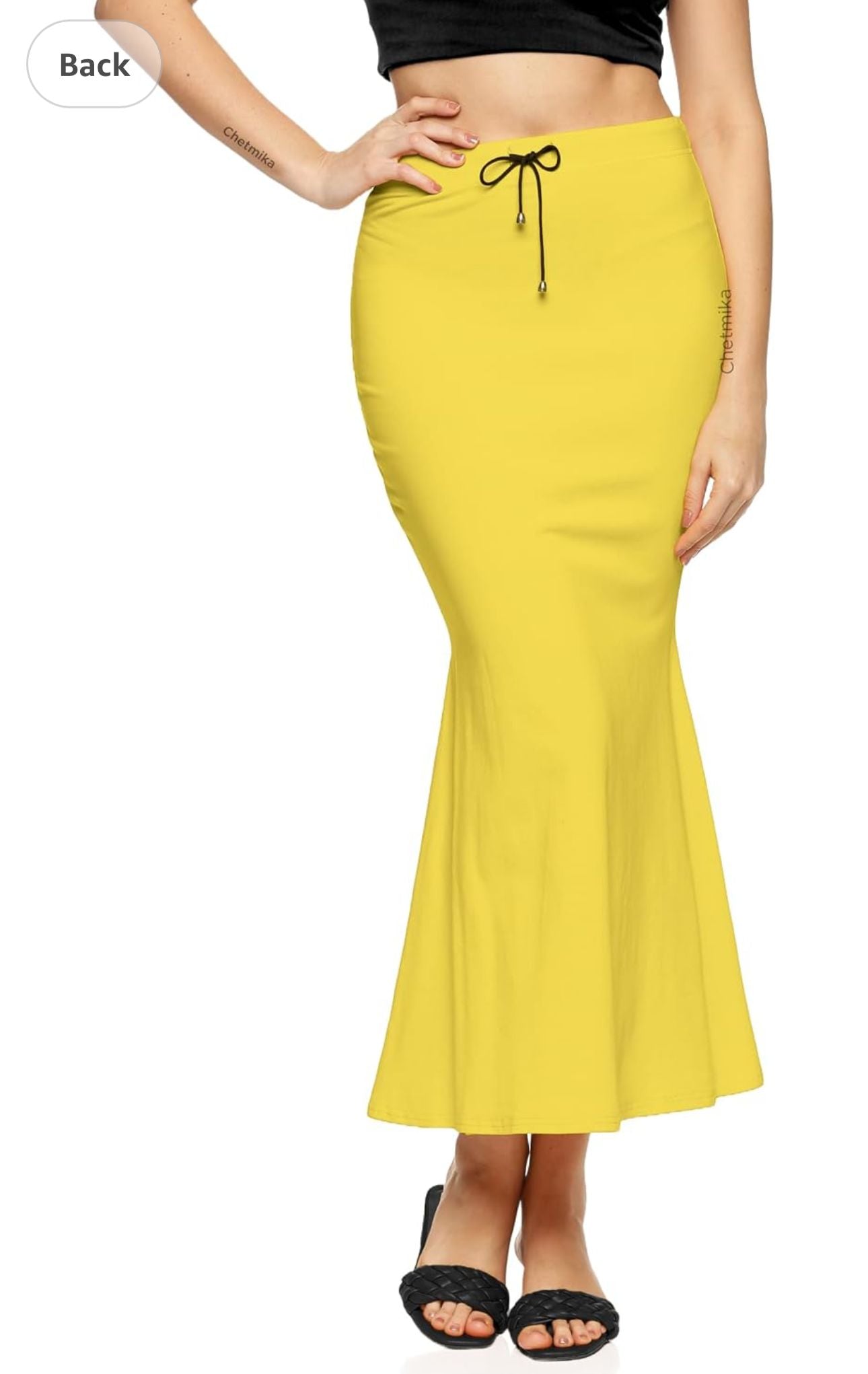 Yellow Women Saree Shapewear Petticoat Saree Shaper in Germany