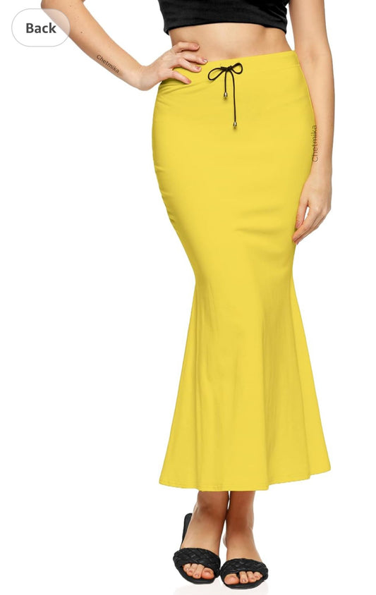 Yellow Women Saree Shapewear Petticoat Saree Shaper in Germany