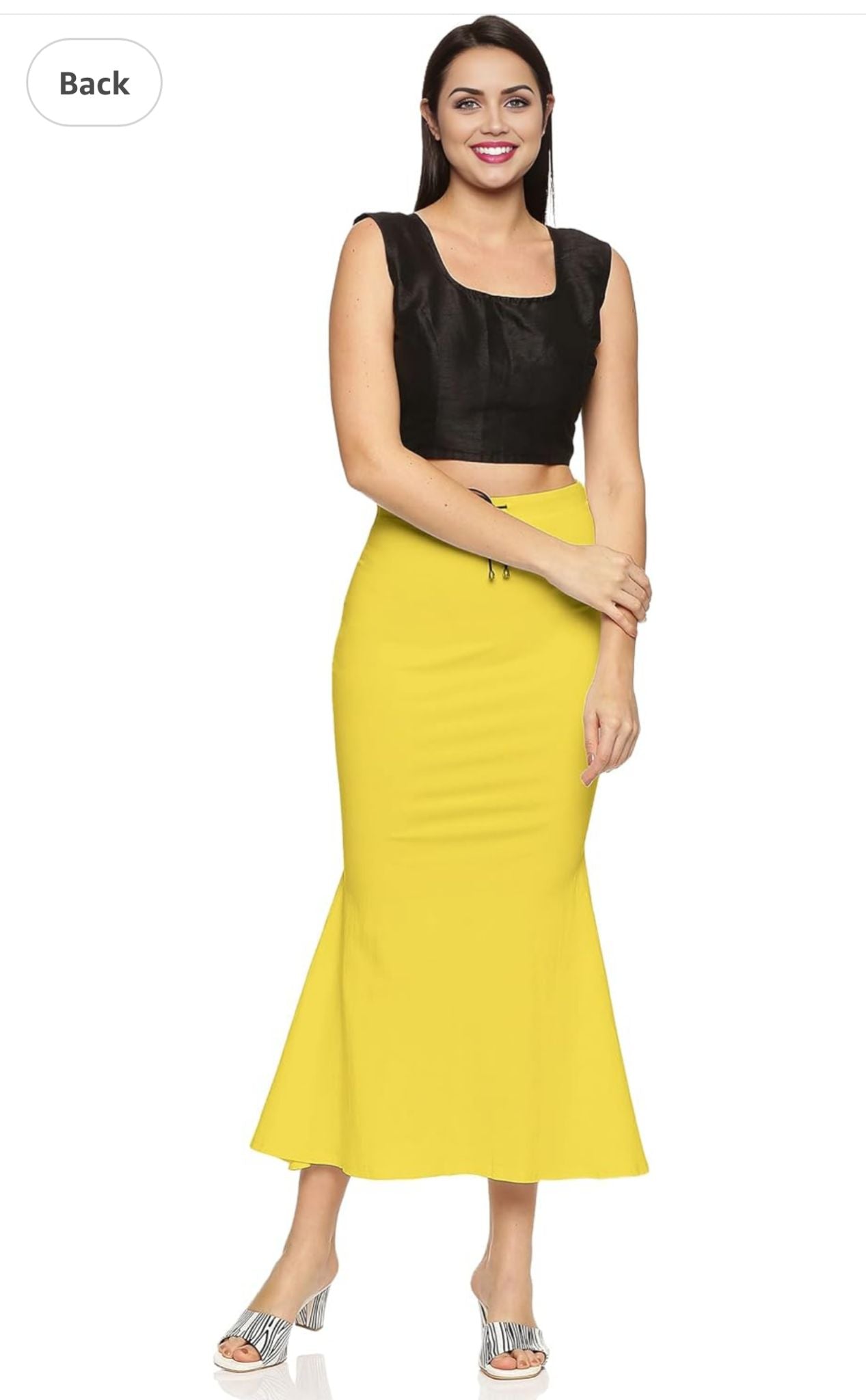 Yellow Women Saree Shapewear Petticoat Saree Shaper in Germany